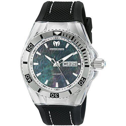 Technomarine Men`s TM-115212 Cruise Monogram Analog Swiss Quartz Black Watch