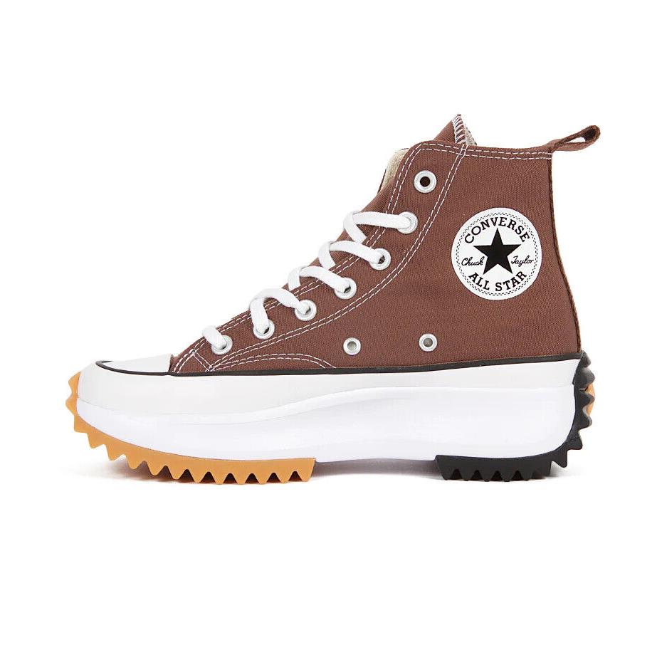 Converse Run Star Hike Hi Brown White Squirrel Friend Platform Shoes A03061C