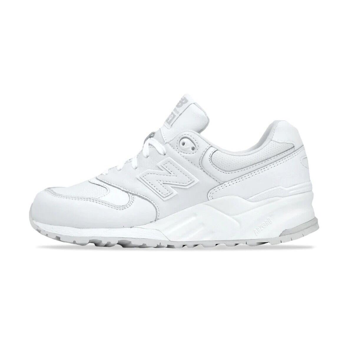 New Balance Men`s ML999AW `white Out` Leather Running Shoes White Size 13 - White