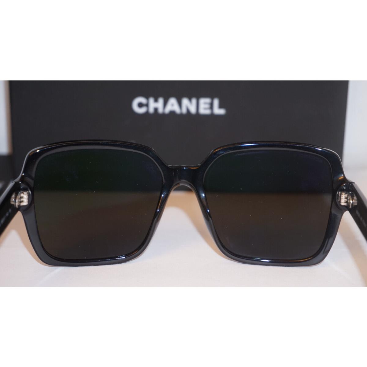Chanel Sunglasses Black White Logo Dark Grey CH5408 C.1026/S4 56 17 140 -  Chanel sunglasses 