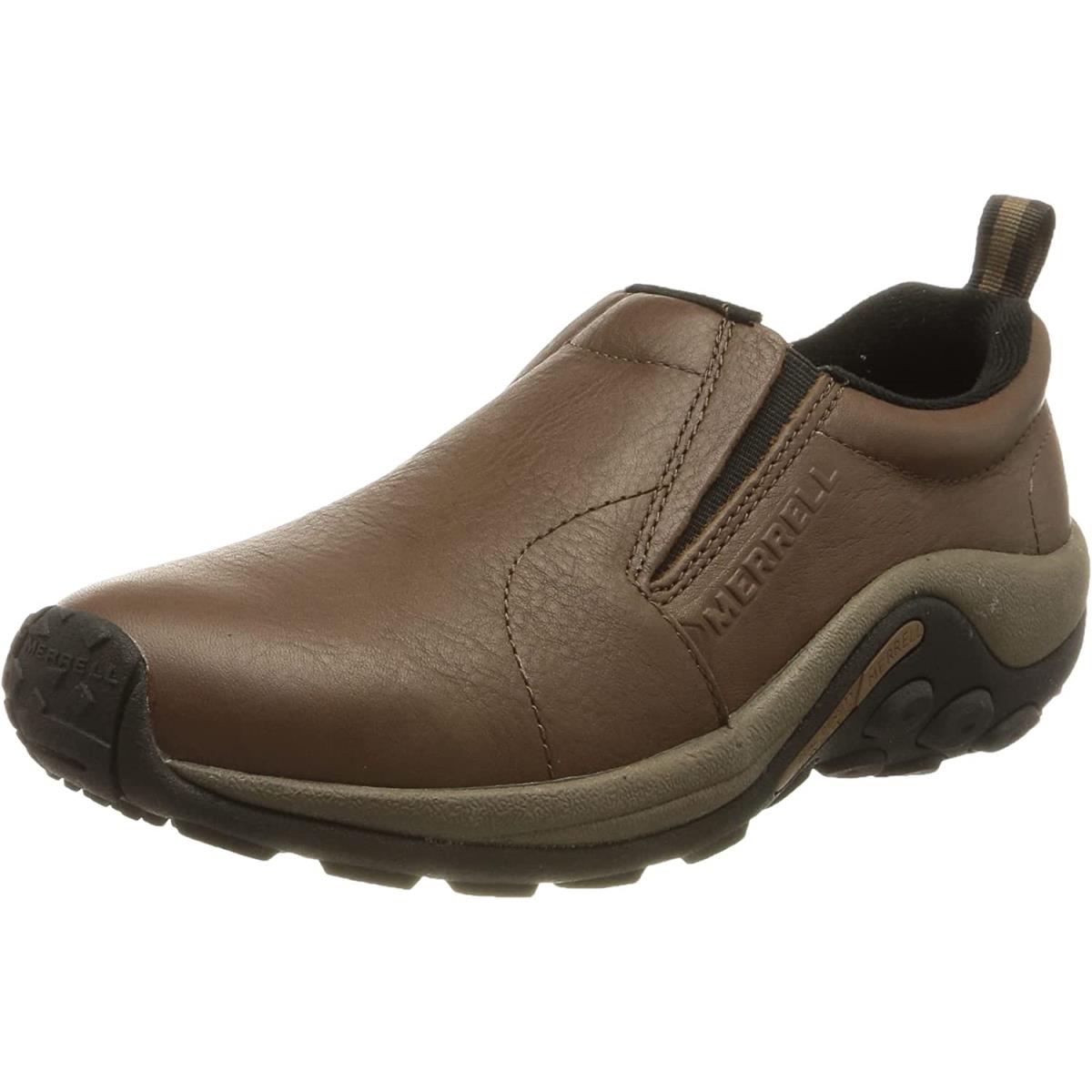 Merrell Men`s Jungle Leather Slip-on Shoe Black Slate Leather