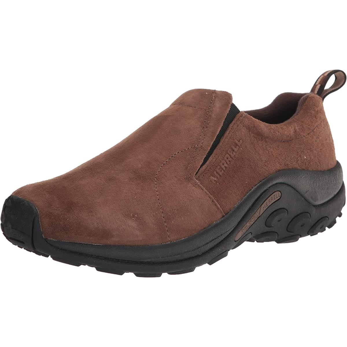 Merrell Men`s Jungle Leather Slip-on Shoe Dark-earth