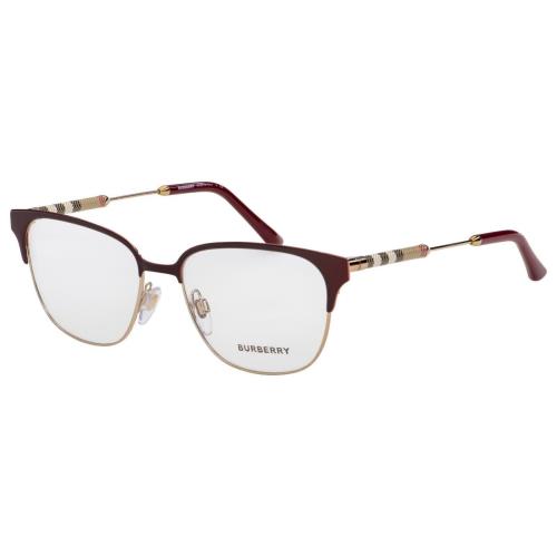Burberry Eyeglasses BE1313Q BE/1313/Q 1238 Bordeaux/gold Optical Frame 53mm