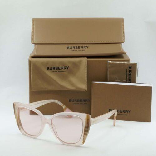 Burberry BE4393 4052/5 Pink/check Pink/light Pink 54-17-140 Sunglasses