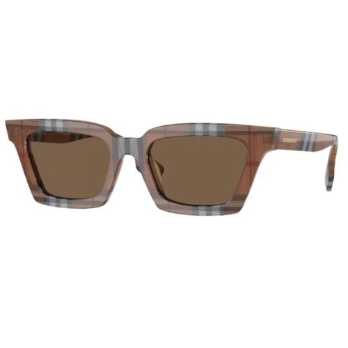 Burberry Sunglasses BE4392U 396673 52 Check Brown/dark Brown For Women