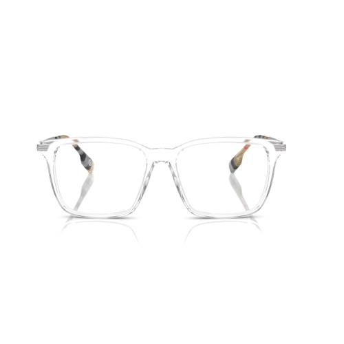 Burberry Ellis BE2378 3024 55 Eyeglasses Transparent and Silver Optical Frame