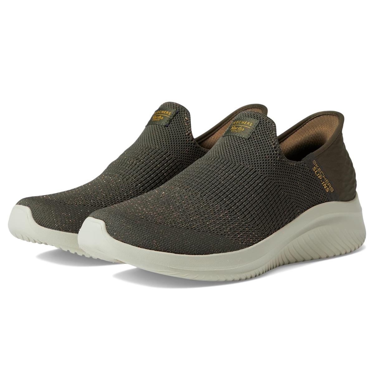 Woman`s Shoes Skechers Martha Stewart Collection - Slip-ins Olive