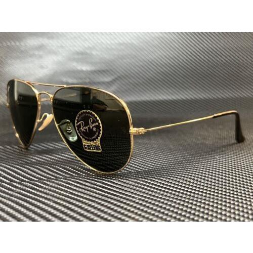 Ray Ban RB3025 181 Gold Aviator 58 mm Unisex Sunglasses