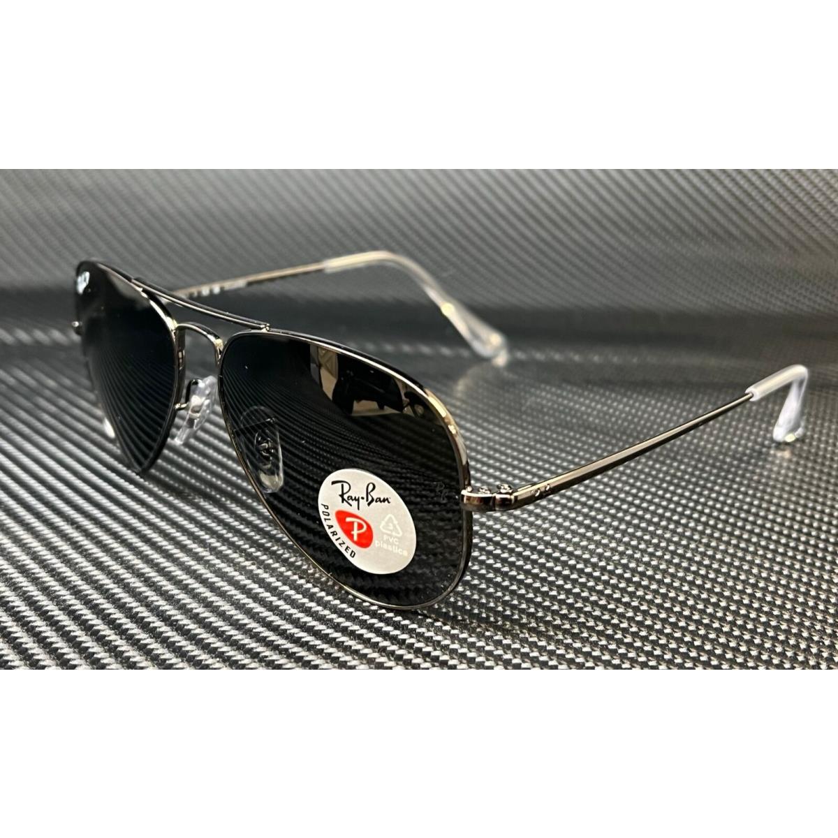 Ray Ban RB3689 004 48 Gunmetal Aviator 58 mm Unisex Sunglasses