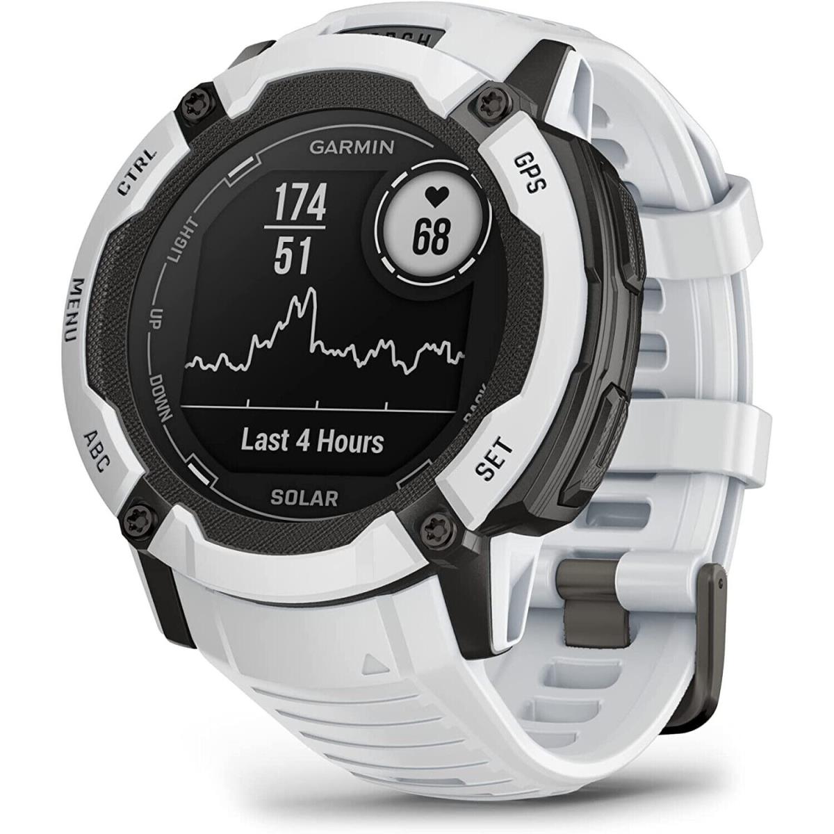 Garmin Instinct 2X Solar Rugged Gps Smartwatch Whitestone - White