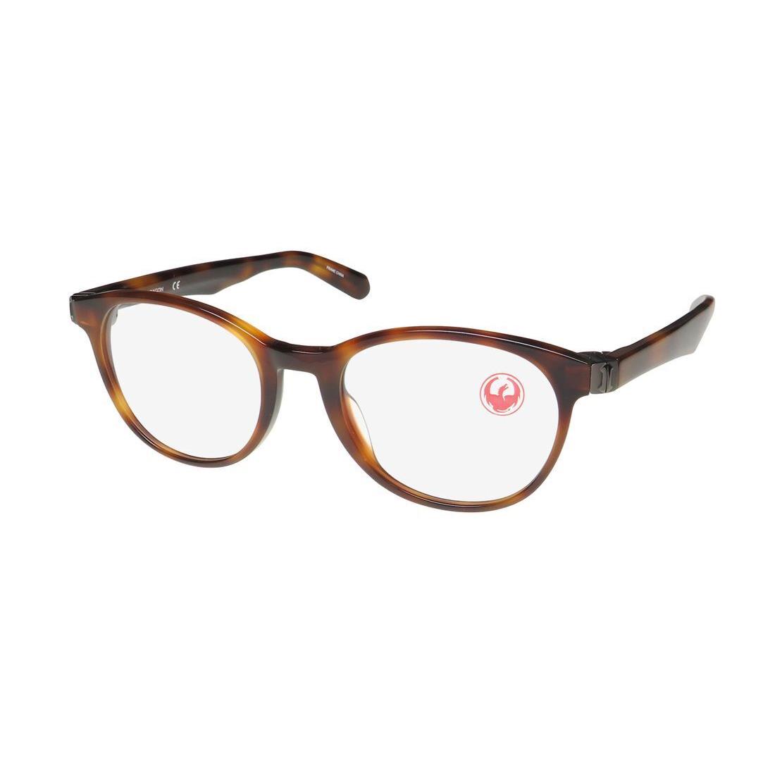 Dragon DR159 Nicky Eyeglass Frame 240 Brown Round 50-19-145 Plastic Mens