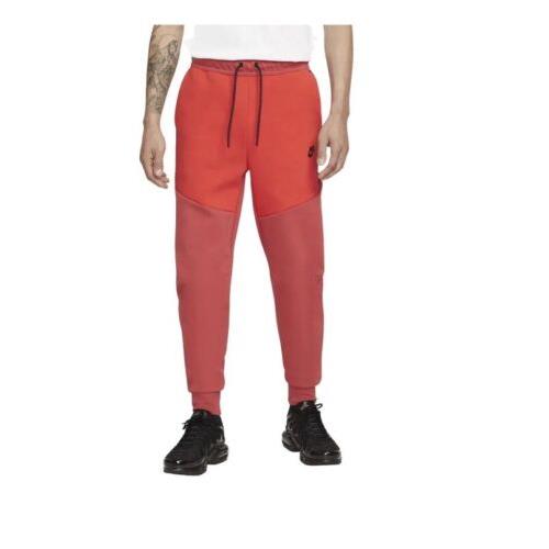 Nike Men s M Tech Fleece Jogger Pants Sweats Sangria Orange CU4495-662