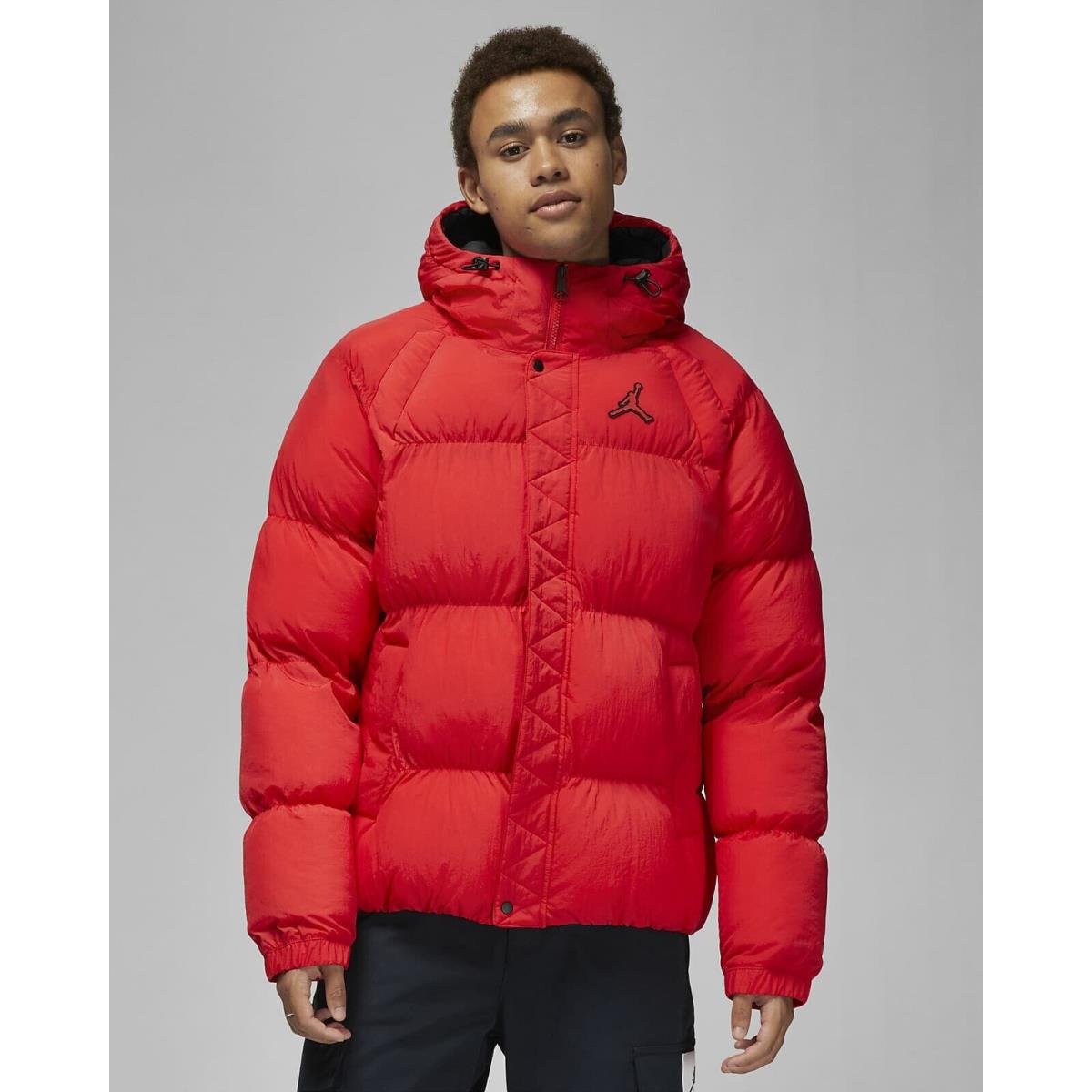 Nike Jordan Men`s Essential Puffer Jacket. Sz. Lrg. Red Color. Retail