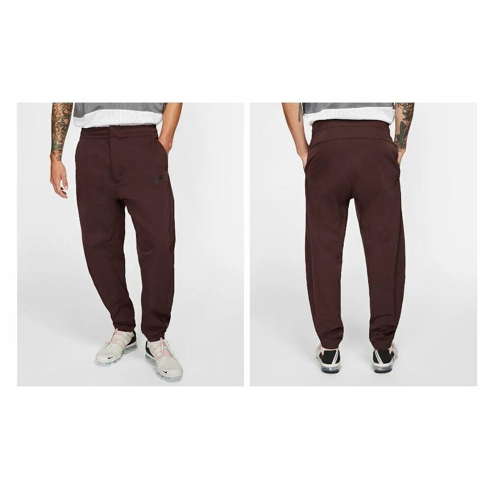 Nike Mens Xxl Nsw Woven Tech Pants Mahogany Red Black AR3221-263 Jogger