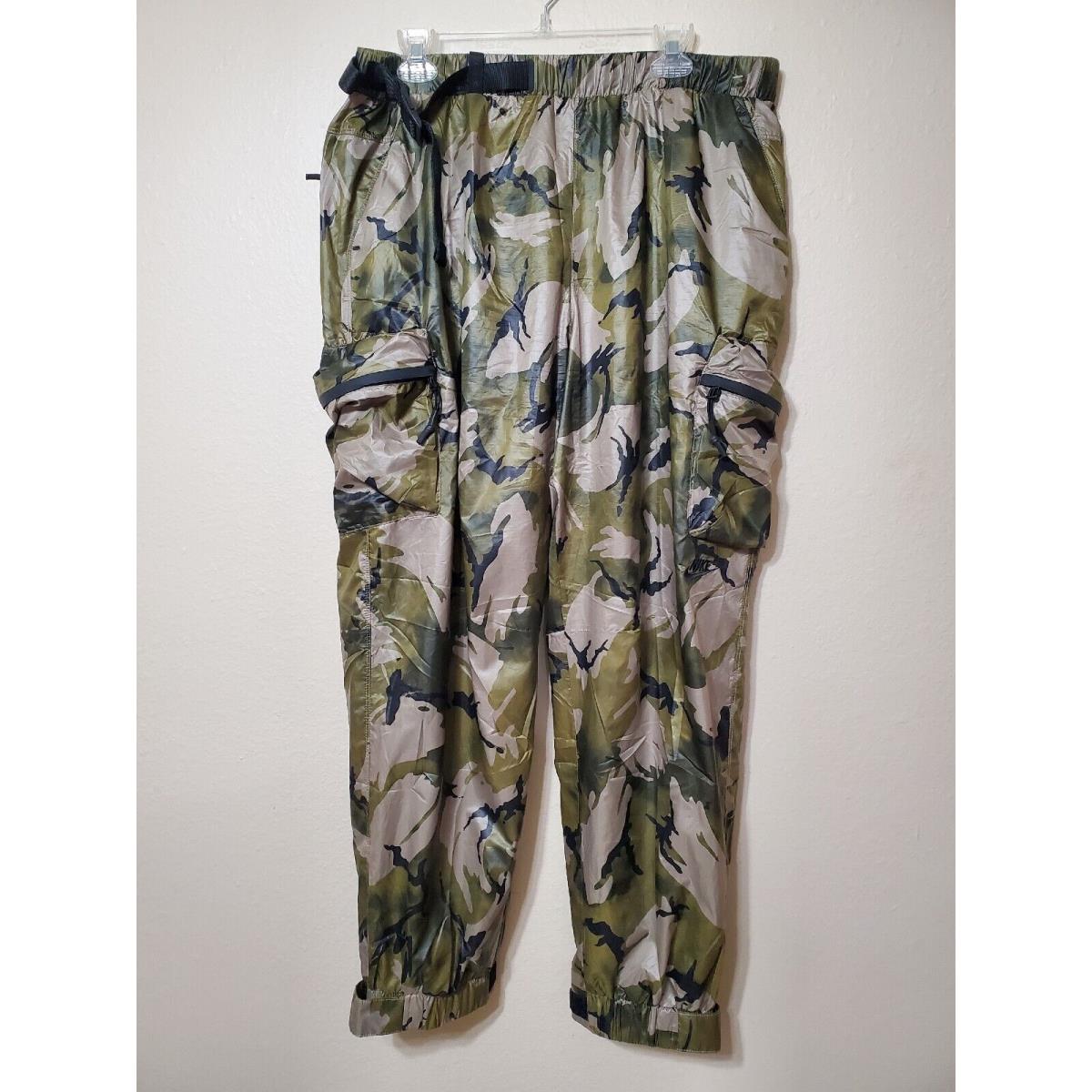 Nike Sportswear Tech Pack Lined Woven Camo Pants DV4470 351 Mens Size XL