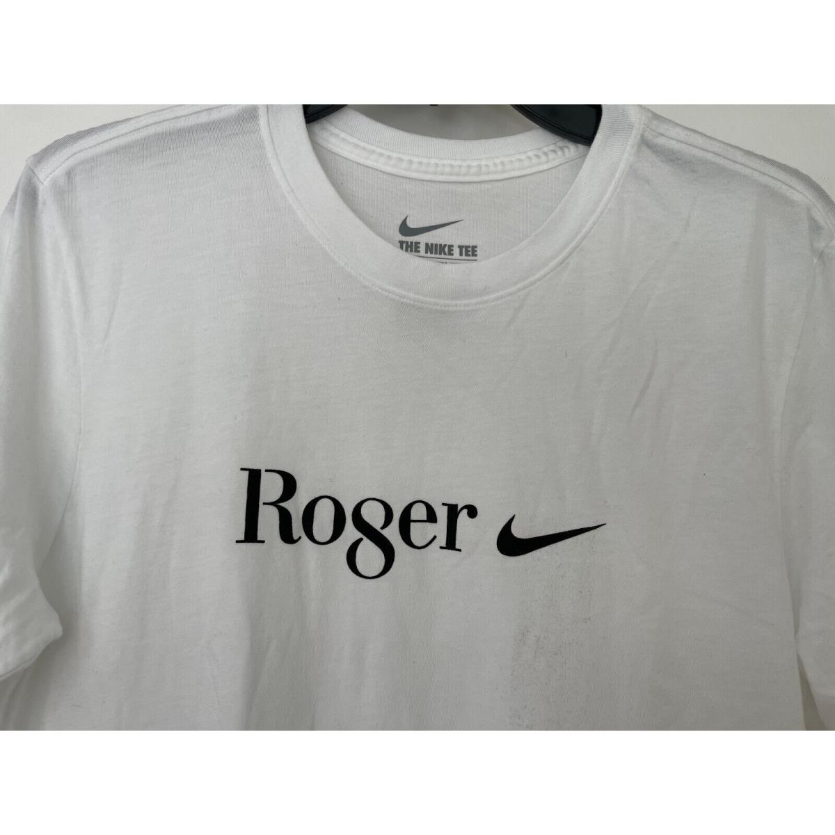 Nike RF Celebration RO8ER Men Tee Shirt Tennis White Wimbledon AO0981 101