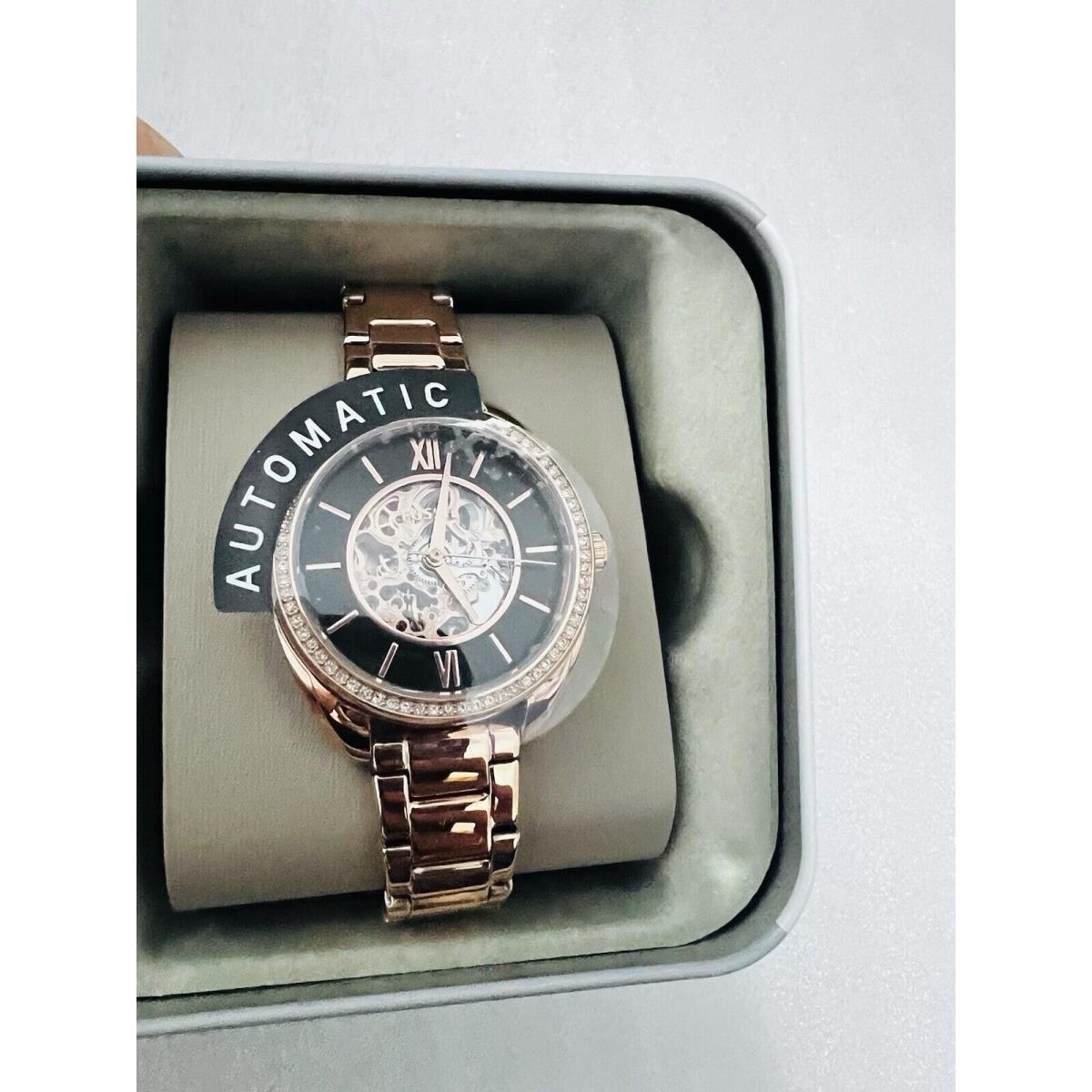 Fossil Vale Automatic Rose Gold Black Women`s BQ3728 Watch