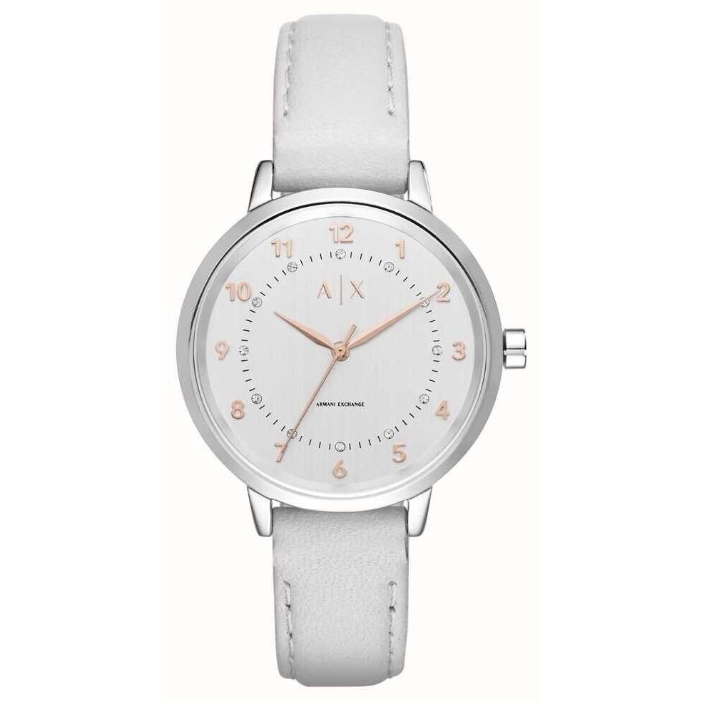 Armani Exchange Payton Quartz Silver-tone Dial Women`s Watch AX5371