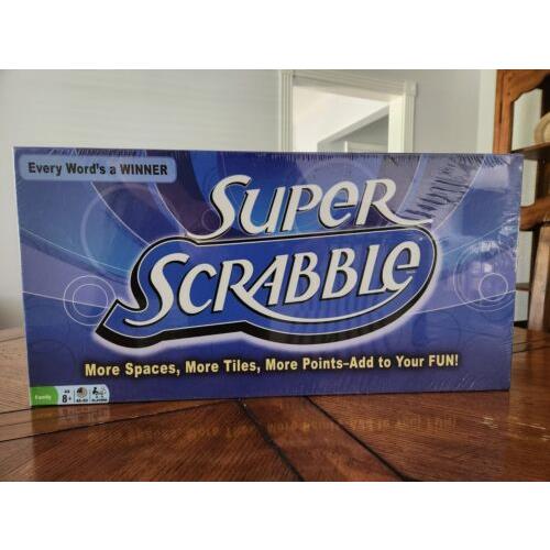 Hasbro Super Scrabble 2011 Board Game 200 Wood Letter Tiles 441 Spaces