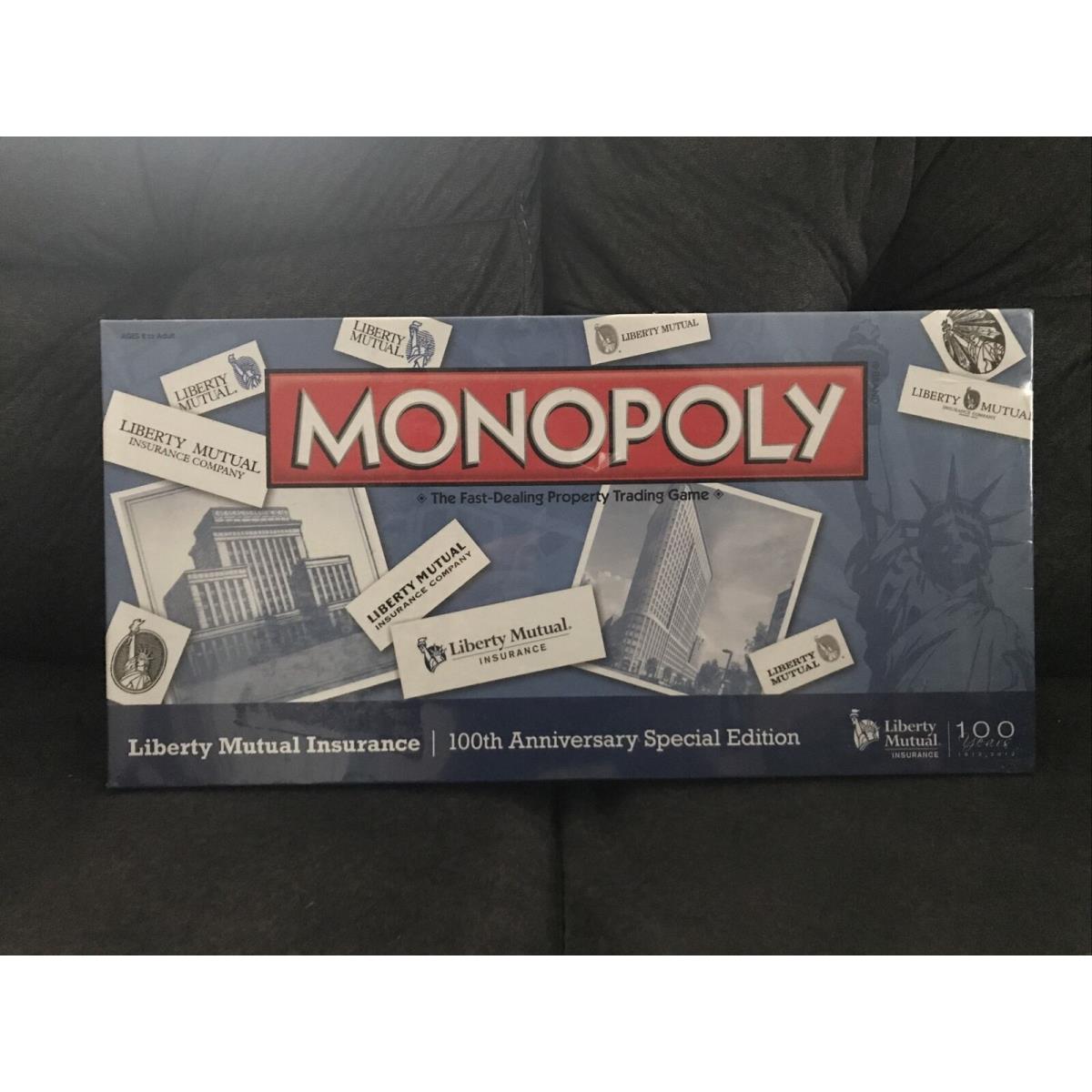 Monopoly Liberty Mutual Insurance 100th Anniversary Special Edition