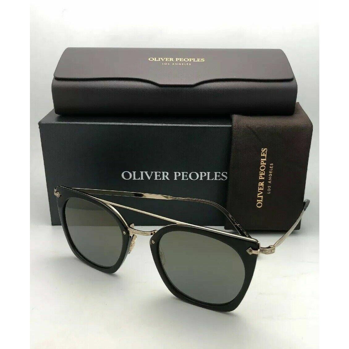 Oliver Peoples Sunglasses Dacette OV 5370-S 1576Y9 Green Military Gold w/ Mirror