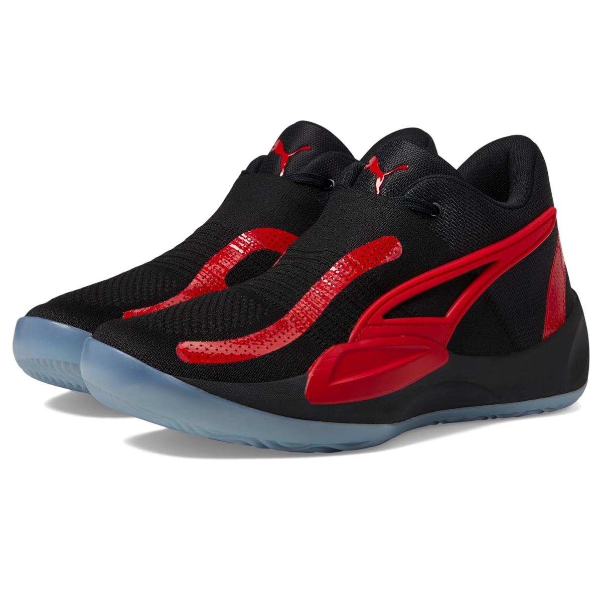 Man`s Sneakers Athletic Shoes Puma Rise Nitro Puma Black/For All Time Red