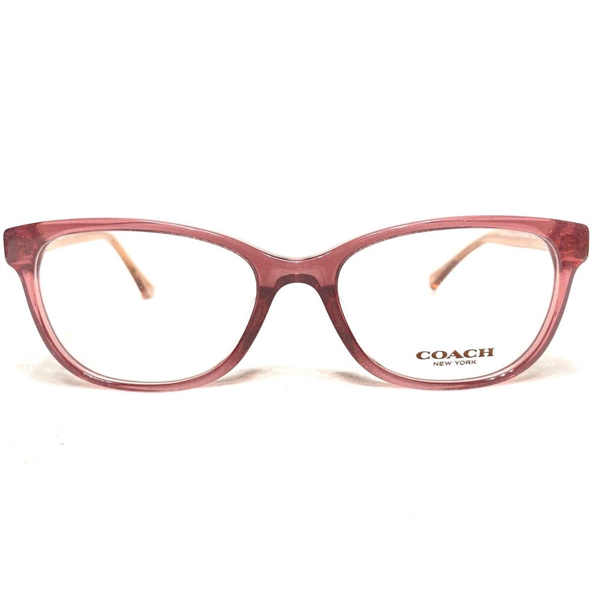 Coach HC6072 5329 Womens Black Cherry Rectangle Eyeglasses Frames 52/17 135