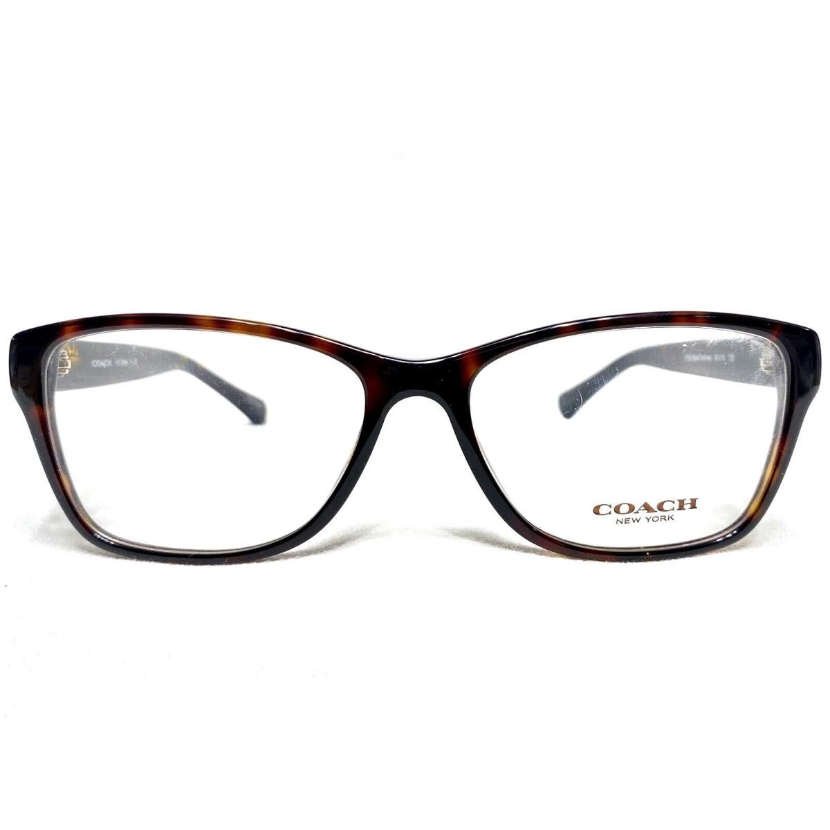 Coach HC6068 5120 Womens Tortoise Rectangle Modern Eyeglasses Frames 54/17