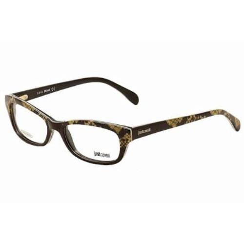 Just Cavalli Eyeglasses JC0473 JC/0473 005 Black Snake Optical Frame 52mm