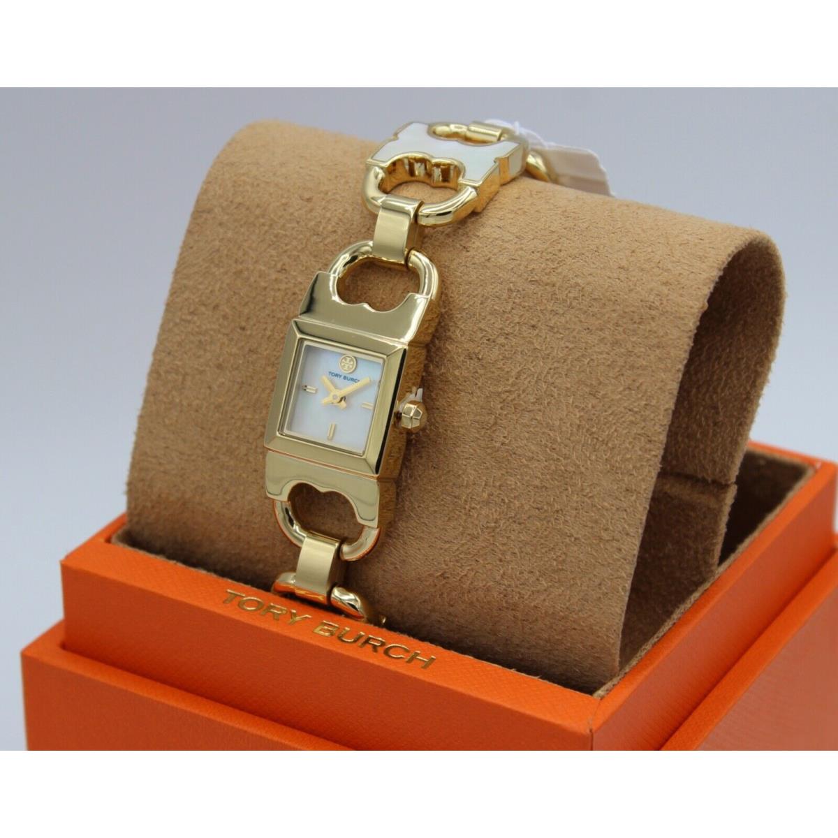 Tory Burch TBW5409 Double T-Link Gold Stainless Steel Link Strap Women's  Watch