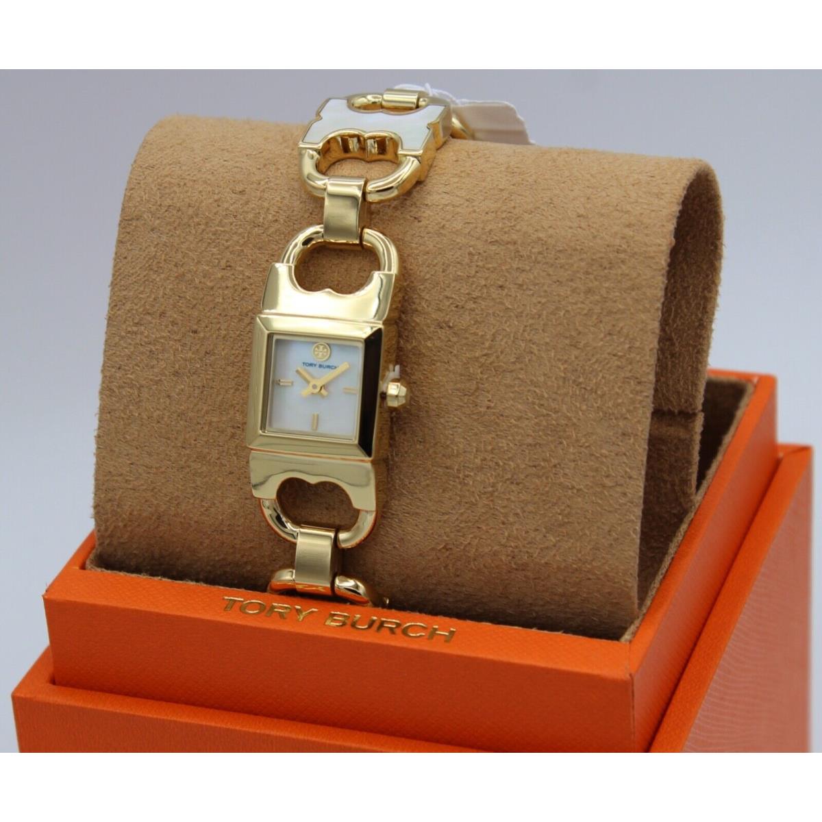 Tory Burch TBW5409 Double T-Link Gold Stainless Steel Link Strap Women's  Watch