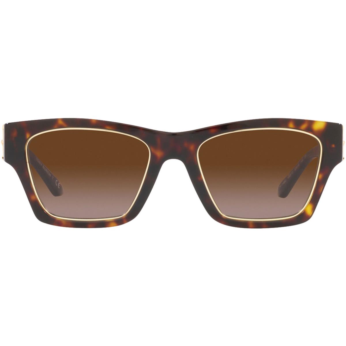 Tory Burch Women`s Dark Tortoise Square Sunglasses - TY7186U-172813-53