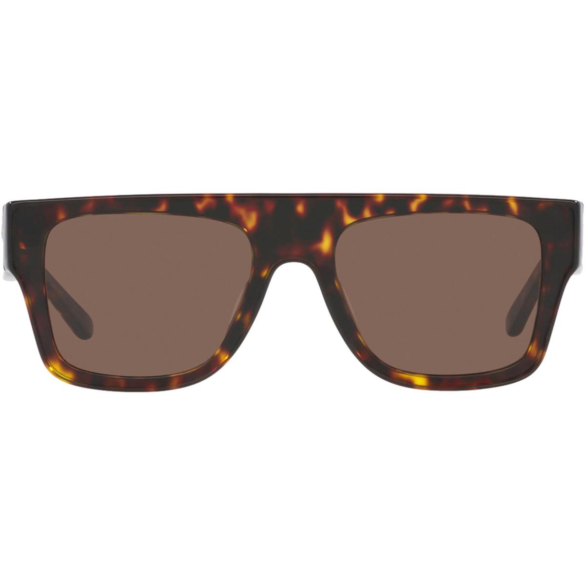 Tory Burch Women`s Dark Tortoise Square Flat-top Sunglasses - TY7185U 172873 52