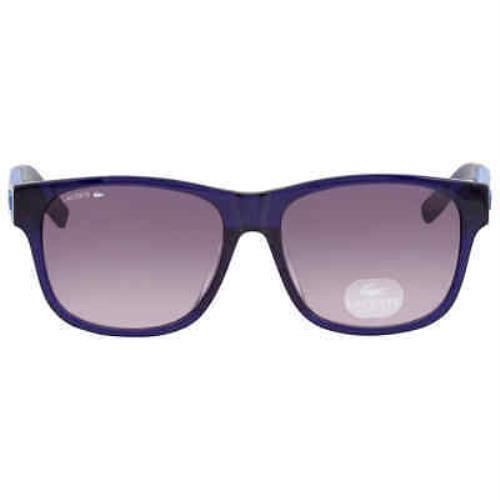 Lacoste Purple Square Men`s Sunglasses L835SA 424 56 L835SA 424 56