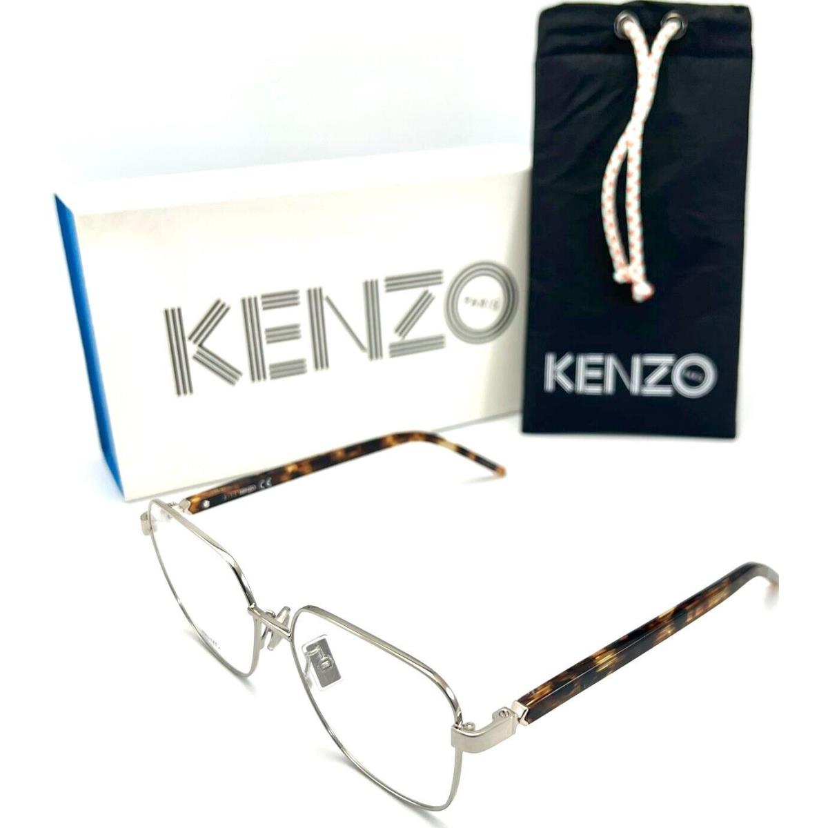 Kenzo KZ50126U 016 Silver Eyeglasses Frame 55-16 145