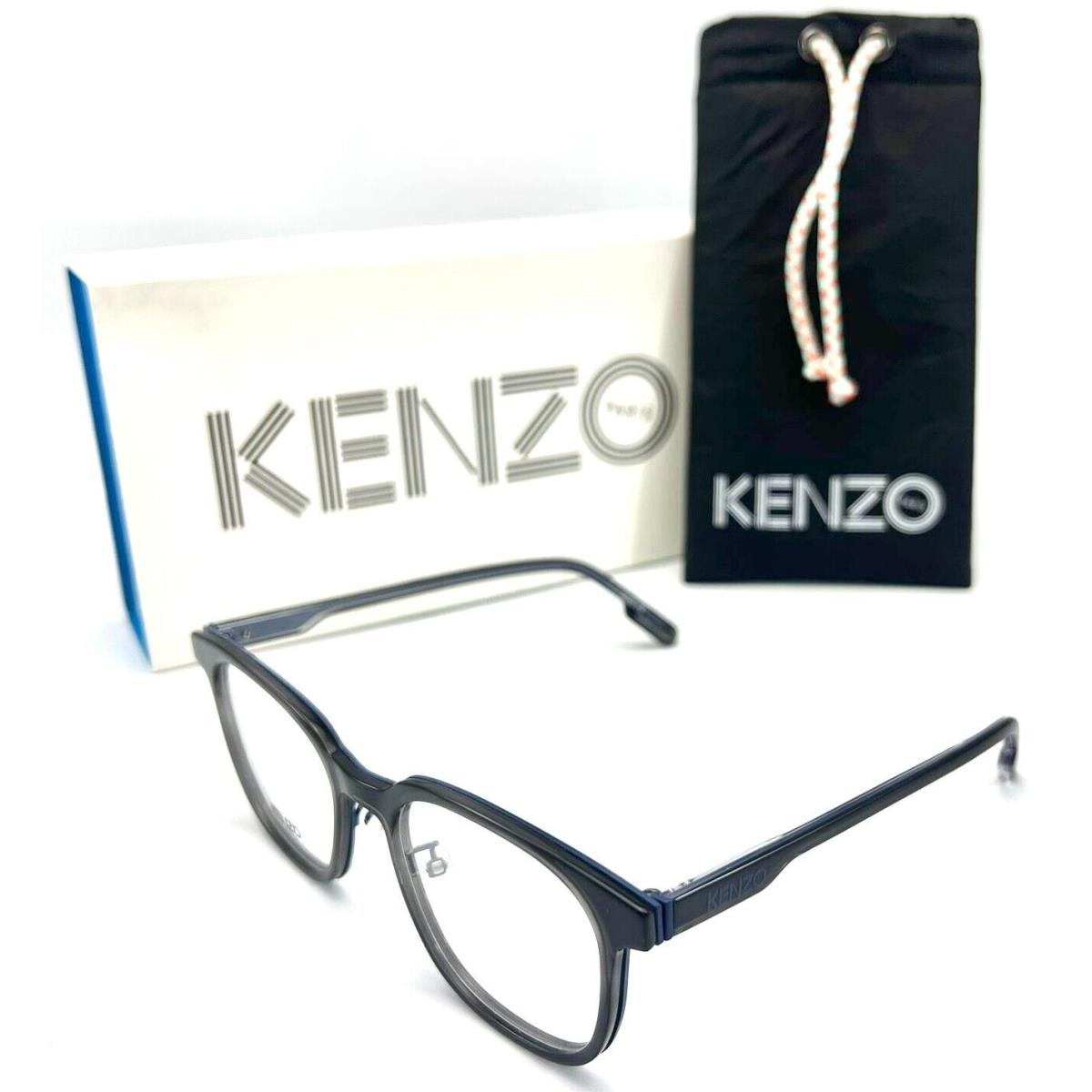 Kenzo KZ50106F 020 Blue Eyeglasses Frame 52-20 145