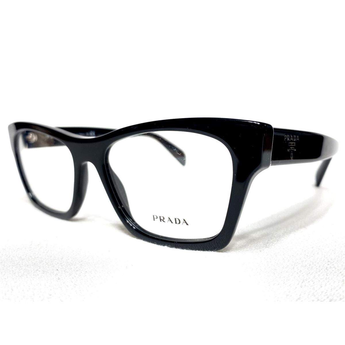 Prada VRP22S 1AB-1O1 Womens Black Square Designer Eyeglasses Frames 52/16