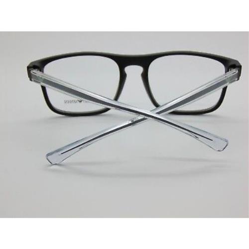 Emporio Armani eyeglasses  - Matte Dark Green/Clear Frame 2