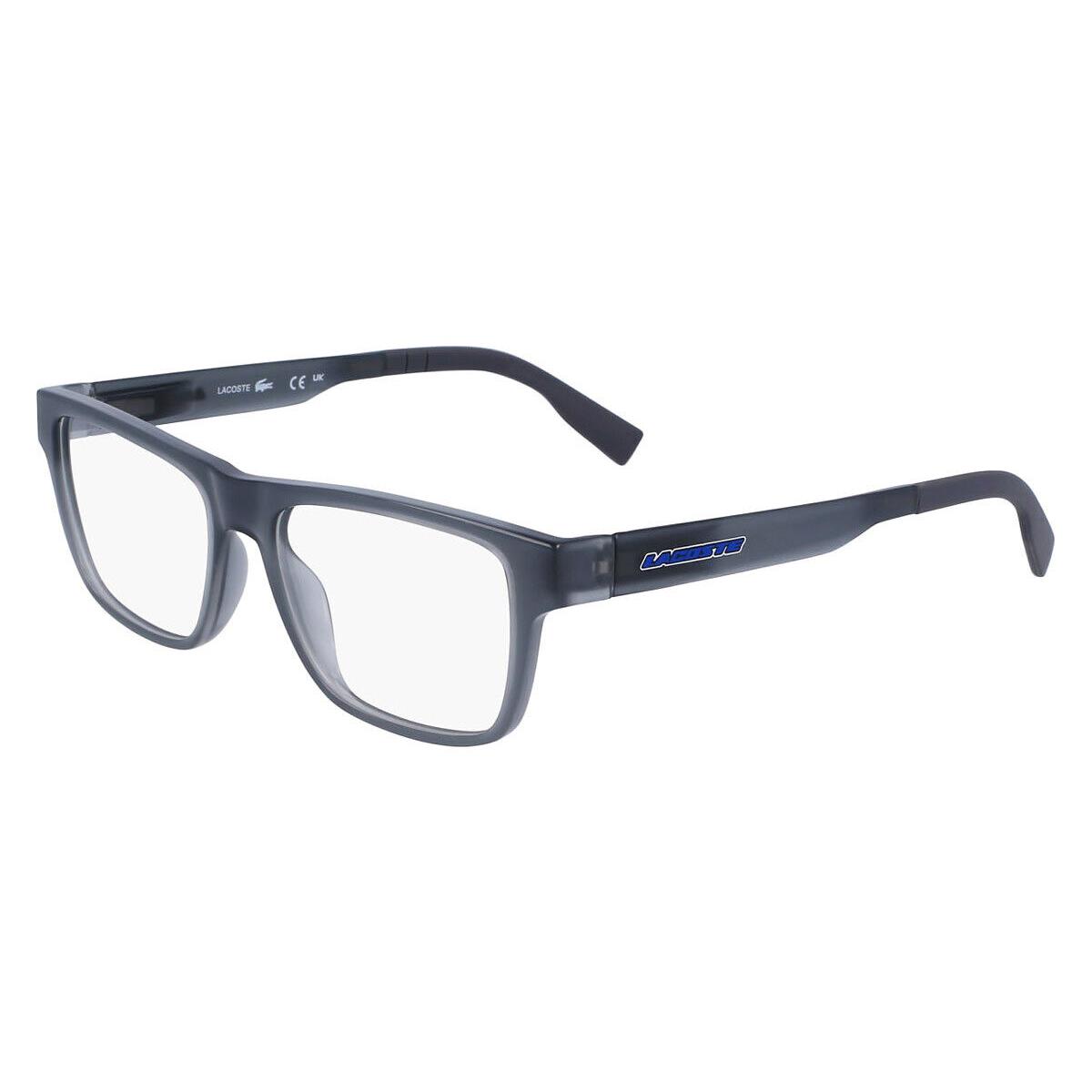Lacoste L3655 Eyeglasses Kids Gray Lumi Square 49mm - Frame: Gray Lumi, Lens: