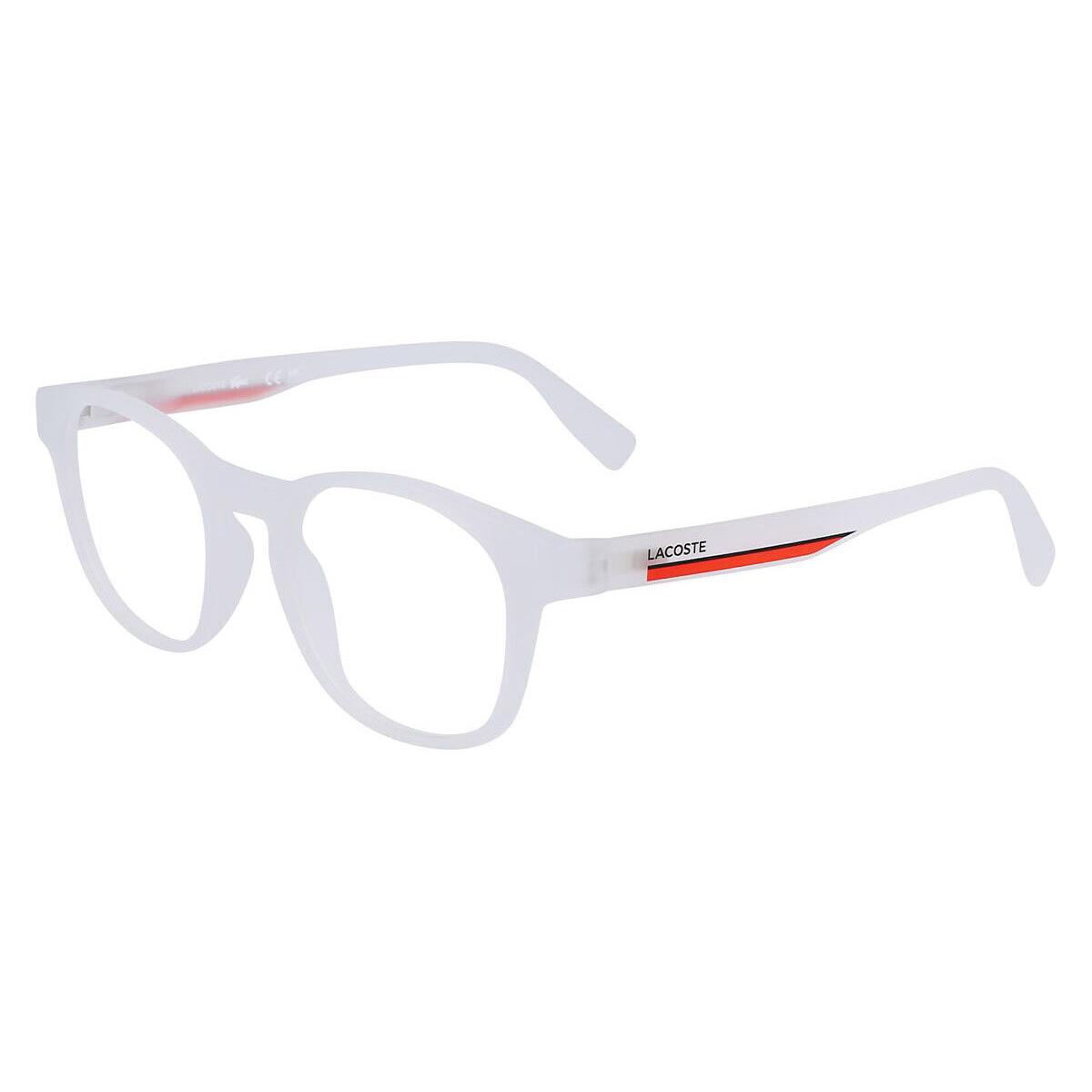 Lacoste L3654 Eyeglasses Kids Matte Crystal Lumi Wayfarer 46 - Frame: , Lens: