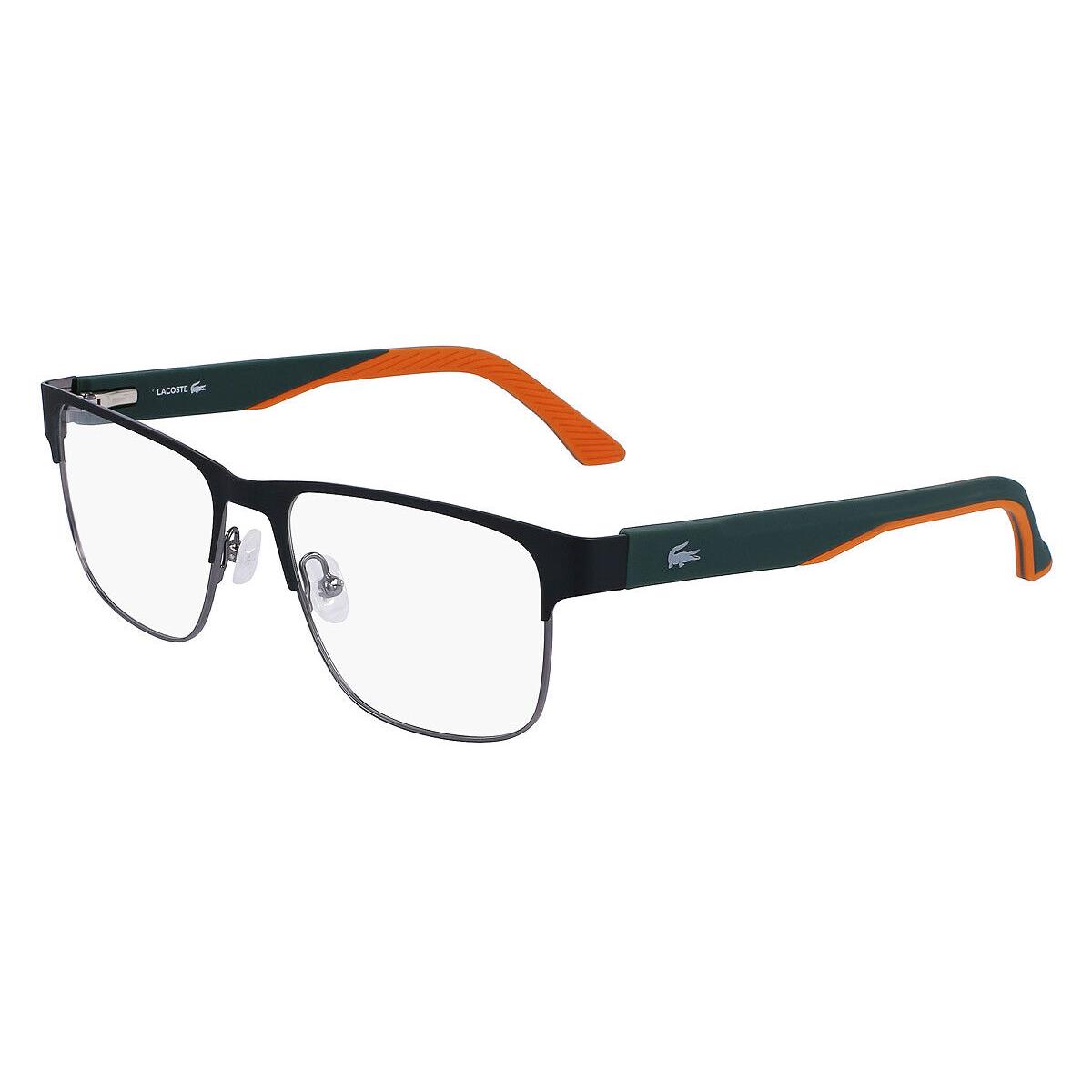 Lacoste L2291 Eyeglasses Men Dark Green Square 54mm