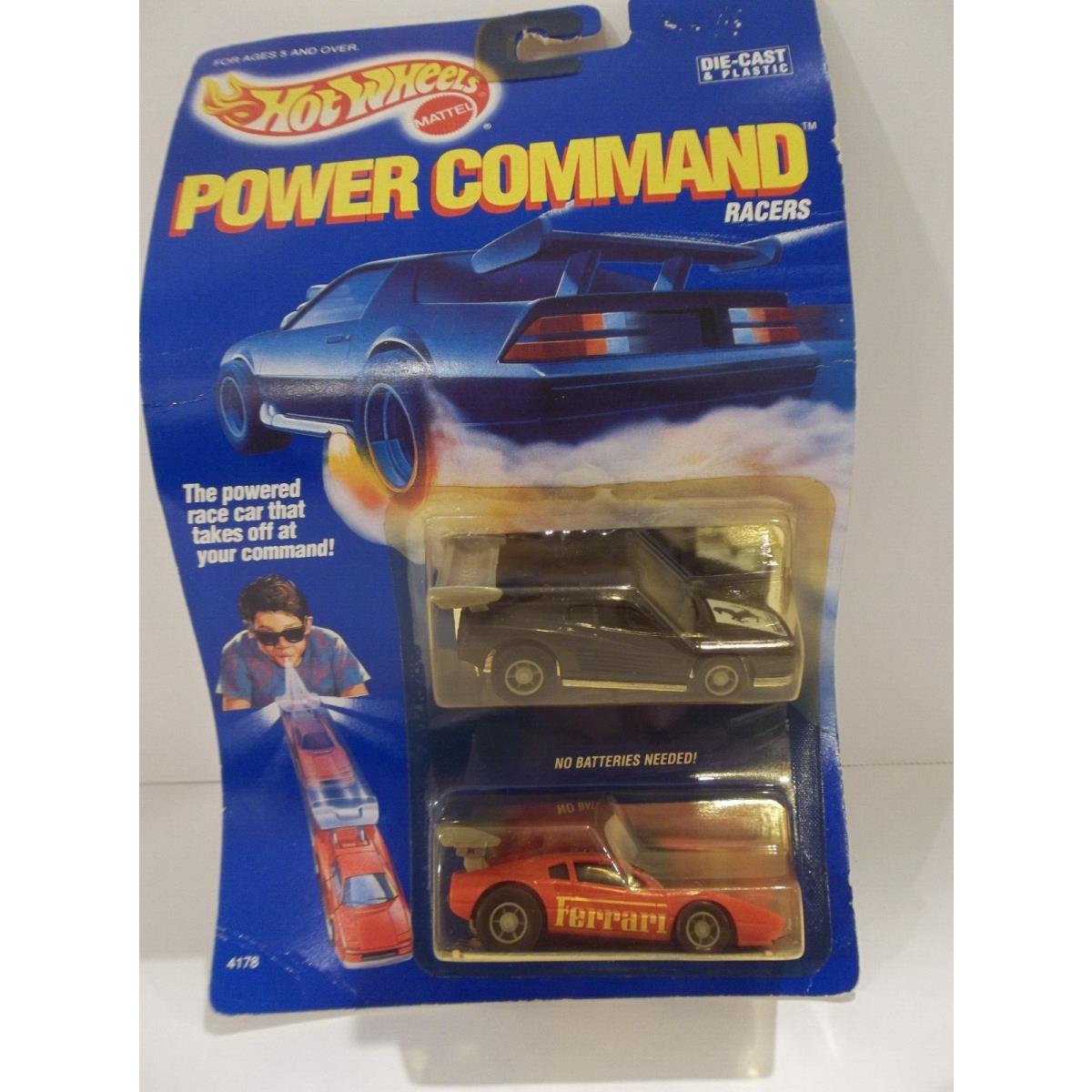 Hot Wheels Power Command Racers Ferrari Vintage 1989 2 Pack Speed Points