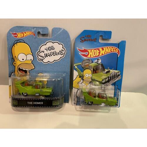 Hot Wheels The Simpsons The Homer Lot 2 2013 2014 Retro Entertainment HW City