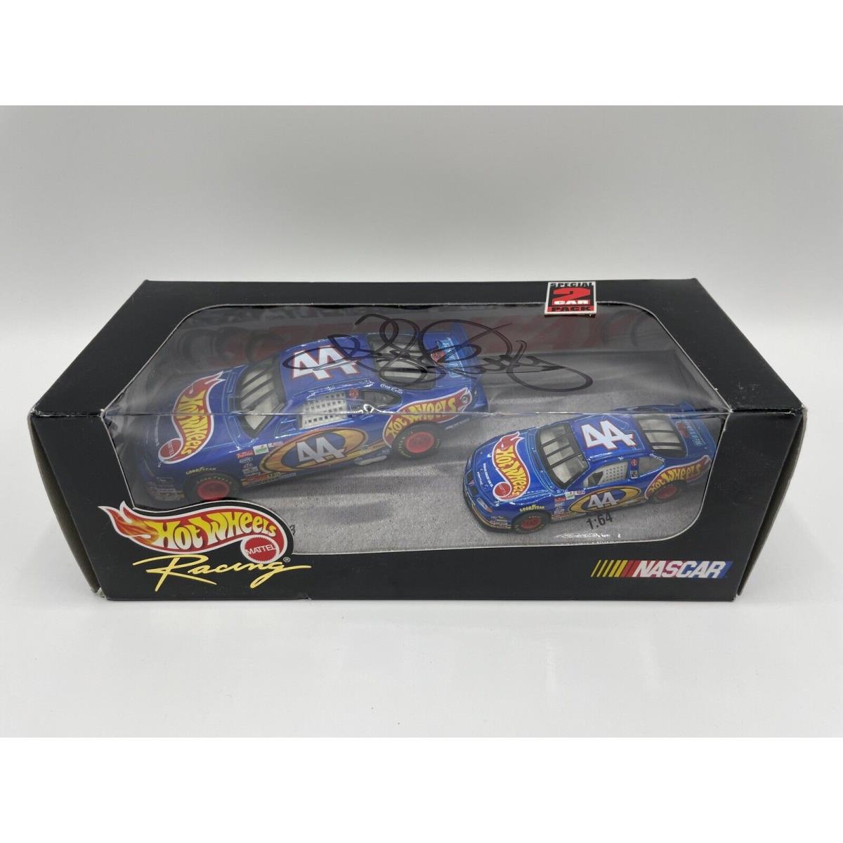 Hot Wheels Racing Nascar Special 2 Car Pack Kyle Petty 44 1:43/1:64 Autographed