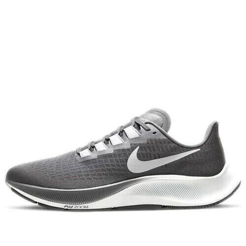 Nike Air Zoom Pegasus 37 BQ9646-009 Womens Iron Gray/white Running Shoes ER733 - Iron Gray/White