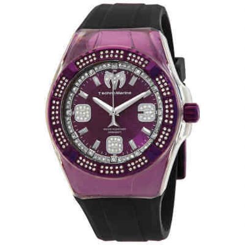 Technomarine Cruise Quartz Crystal Purple Dial Men`s Watch TM-121224