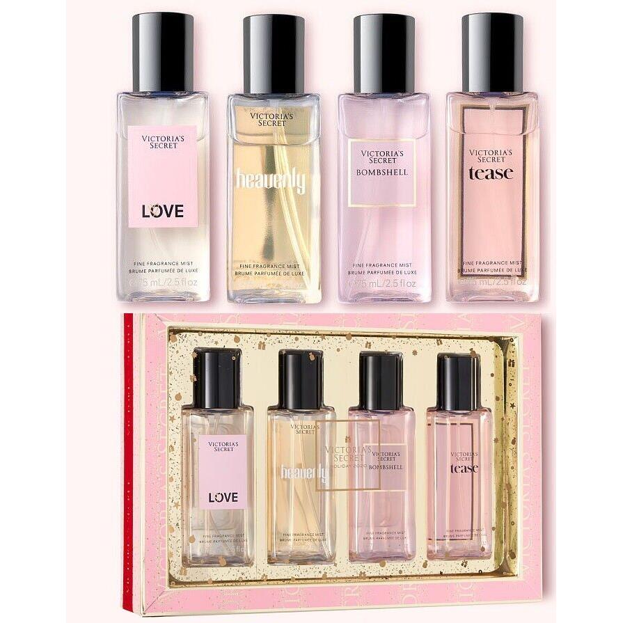 Victoria`s Secret 4 Piece Best of Fine Fragrance Mist Gift Set