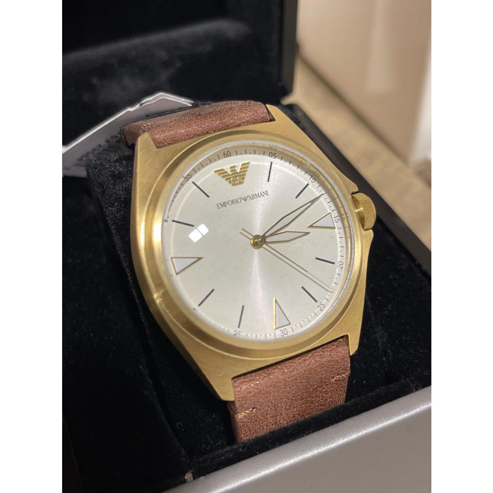 Emporio Armani Men`s Three-hand Gold-tone Stainless Steel Watch AR11331