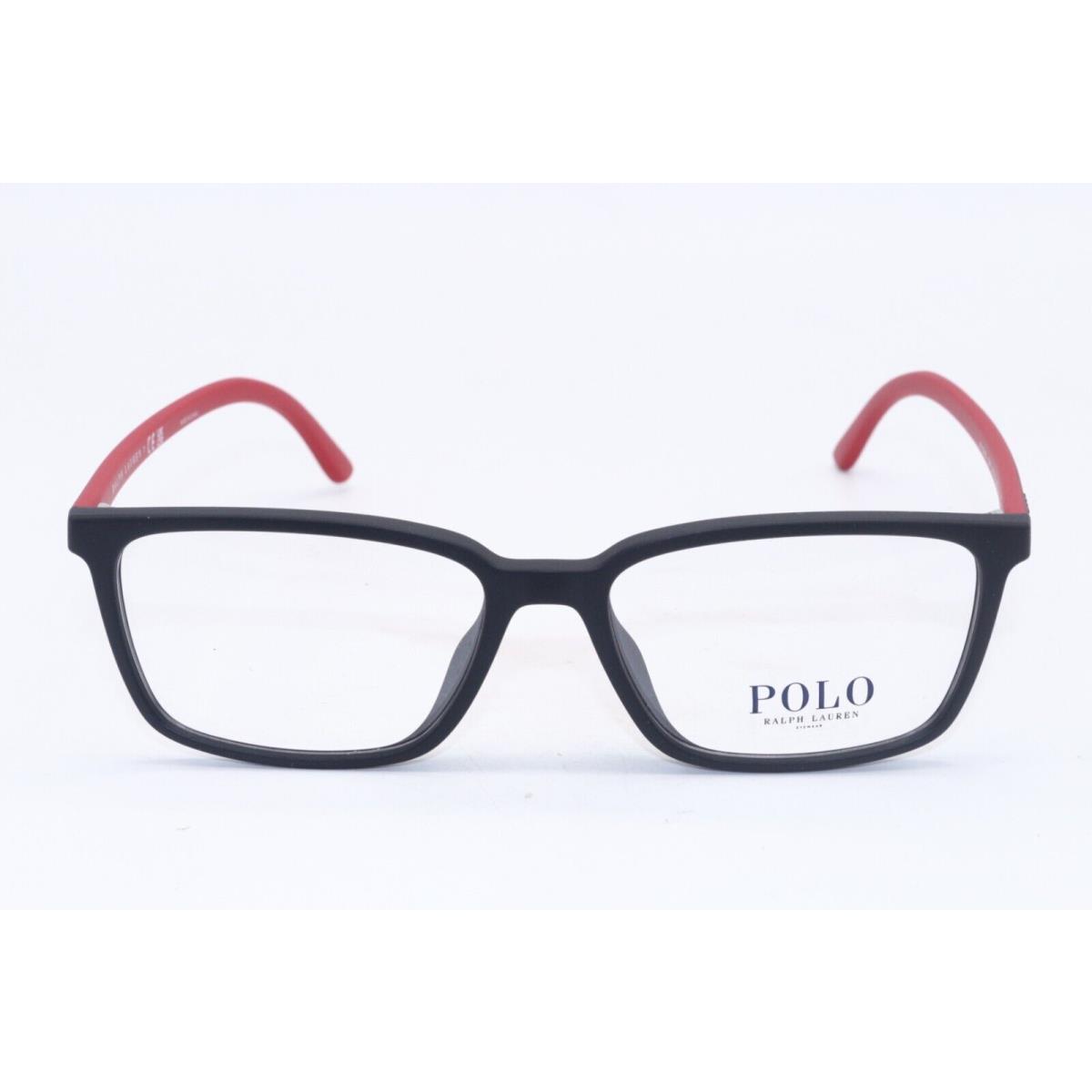 Ralph Lauren eyeglasses  - MATTE BLACK RED Frame