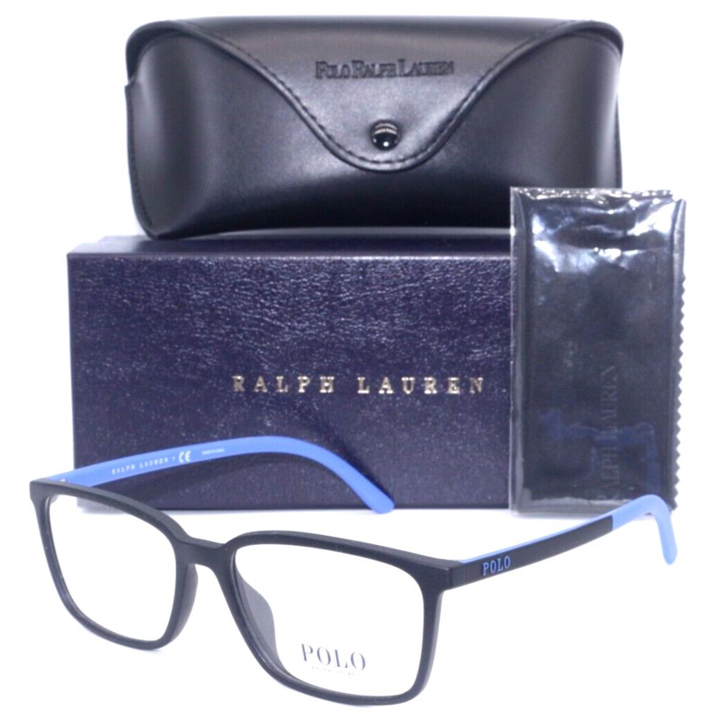 Polo Ralph Lauren PH 2250U 5900 Matte Black/blue Eyeglasses 56-16